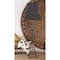 34.5" Tuscan Black Polystone Fleur-De-Lis Buffet Lamp